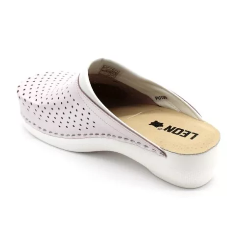 Leon Comfortstep PU 100 perla női bőr papucs 35-42