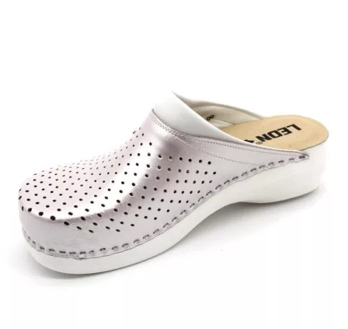 Leon Comfortstep PU 100 perla női bőr papucs 35-42