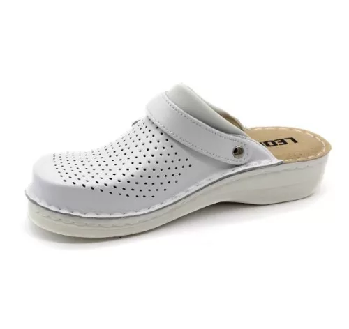 Leon Comfortstep V202 fehér női bőr klumpa 36-40 (munkavédelmi)