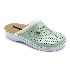   0Ft kiszállítás! Leon Comfortstep V262 zöld női bőr papucs 36-41