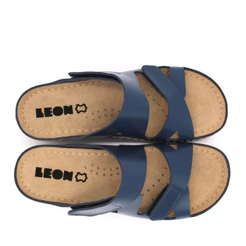 LEON Comfort női bőr papucs 906