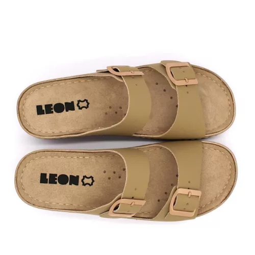 LEON Comfort női bőr papucs 908