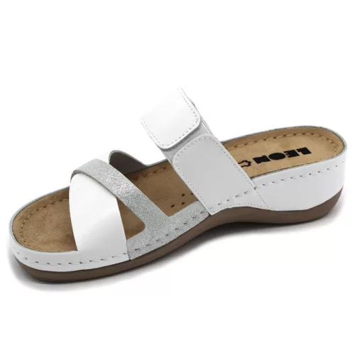 LEON Comfort női bőr papucs 909