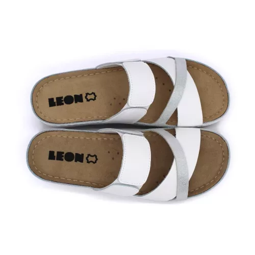 LEON Comfort női bőr papucs 909