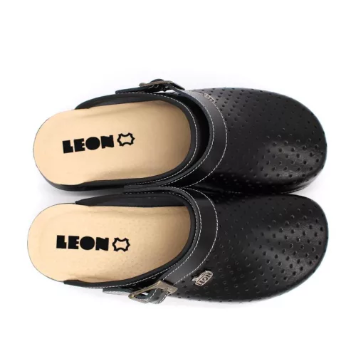 LEON Comfort női bőr klumpa PU101