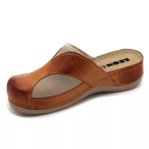 LEON Comfort női bőr klumpa 912