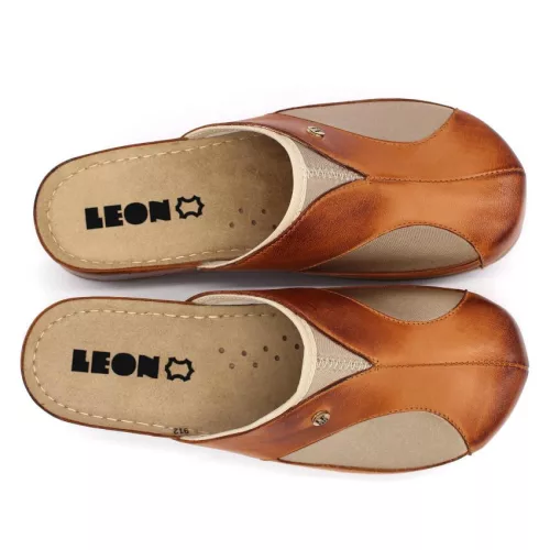 LEON Comfort női bőr klumpa 912