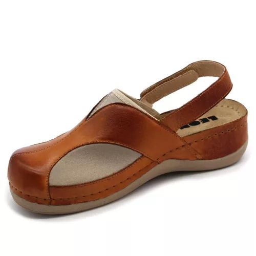 LEON Comfort női bőr szandál 913