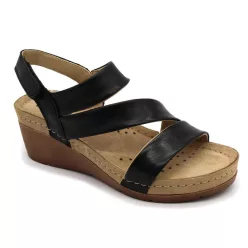 LEON Comfort női bőr szandál 1020