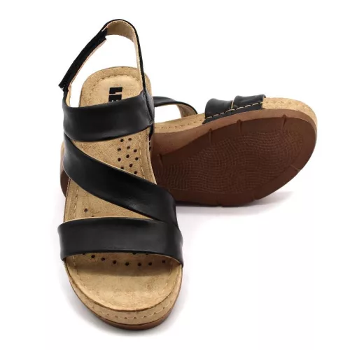 LEON Comfort női bőr szandál 1020