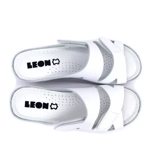 LEON Comfort női bőr papucs 1004