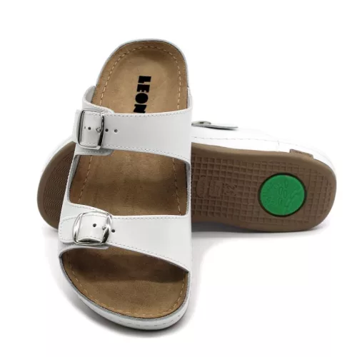 LEON Comfort férfi bőr papucs 702
