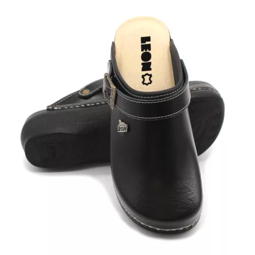 LEON Comfort női bőr klumpa PU101