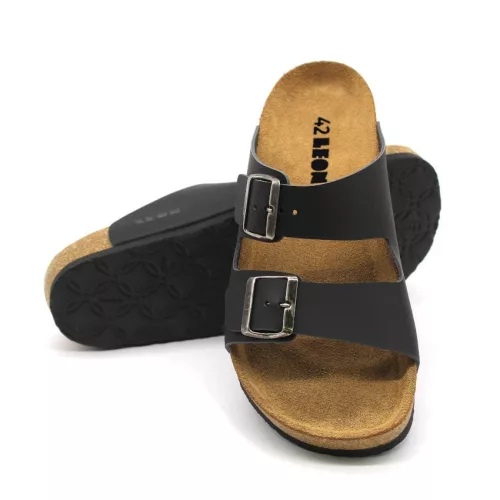 LEON Comfort férfi bőr papucs 4703
