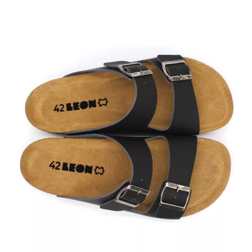 LEON Comfort férfi bőr papucs 4703