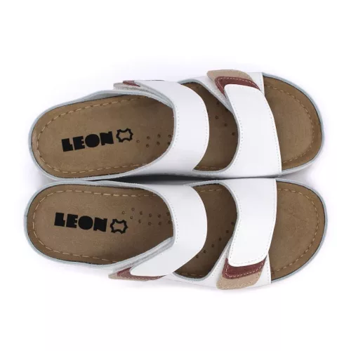 LEON Comfort női bőr papucs 904