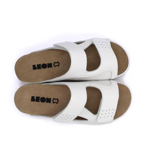 LEON Comfort női bőr papucs 5010