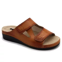 LEON Comfort női bőr papucs 5010
