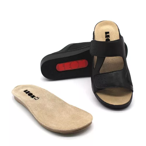 LEON Comfort női bőr papucs 5010