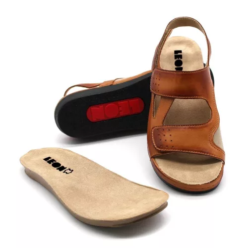 LEON Comfort női bőr szandál 5020