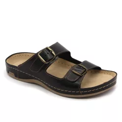 LEON Comfort férfi bőr papucs 702