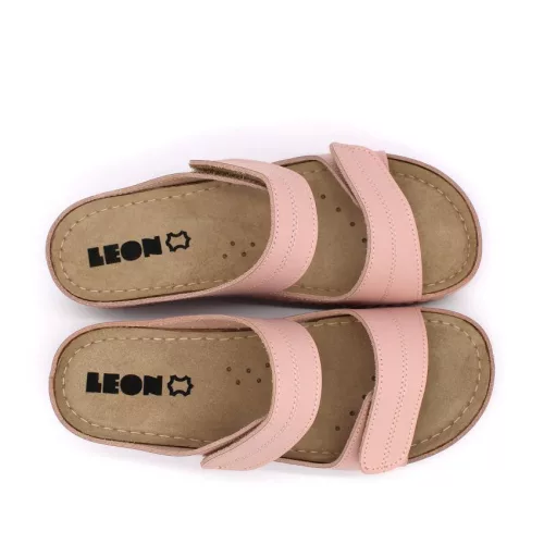 LEON Comfort női bőr papucs 907