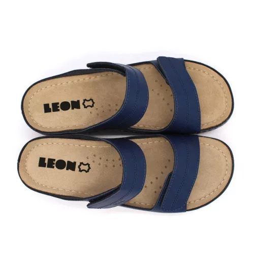 LEON Comfort női bőr papucs 907