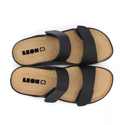 LEON Comfort női bőr papucs 954