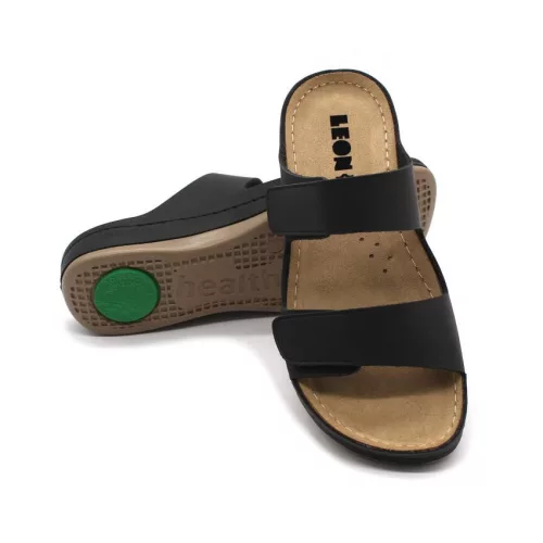 LEON Comfort női bőr papucs 954