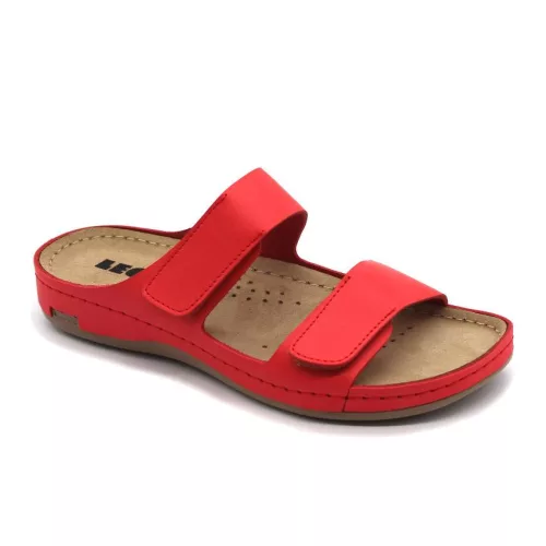 LEON Comfort női bőr papucs 954