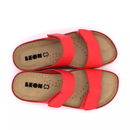 LEON Comfort női bőr papucs 954