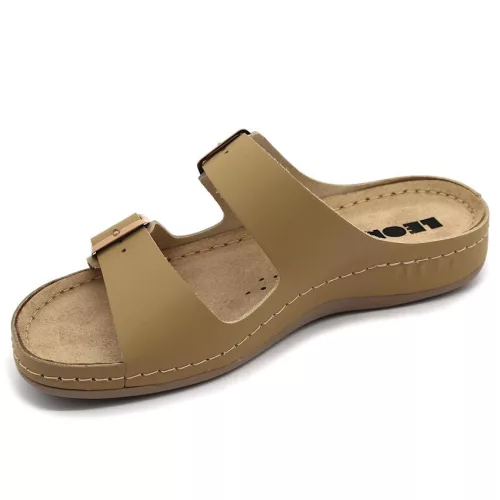 LEON Comfort női bőr papucs 955
