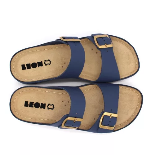 LEON Comfort női bőr papucs 955