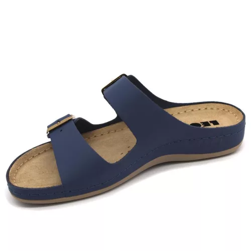 LEON Comfort női bőr papucs 955