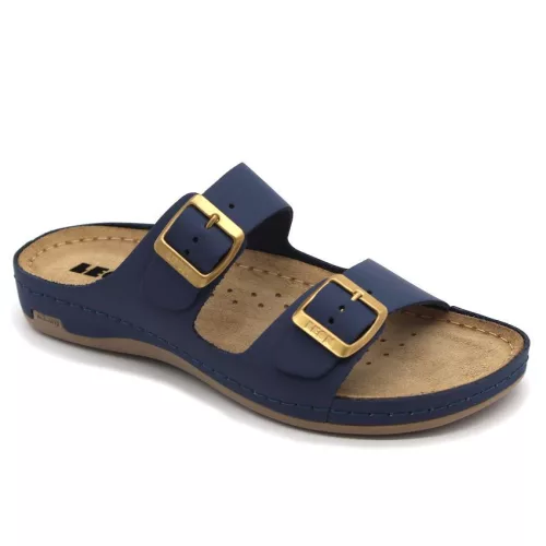 LEON Comfort női bőr papucs 955