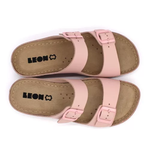 LEON Comfort női bőr papucs 955
