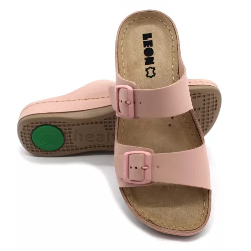 LEON Comfort női bőr papucs 955