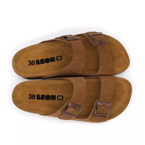 LEON Comfort női bőr papucs 4010
