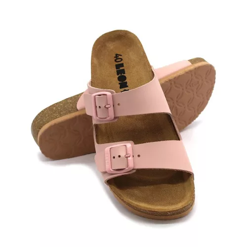 LEON Comfort női bőr papucs 4010