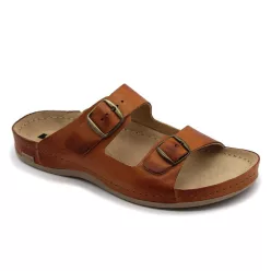 LEON Comfort férfi bőr papucs 703