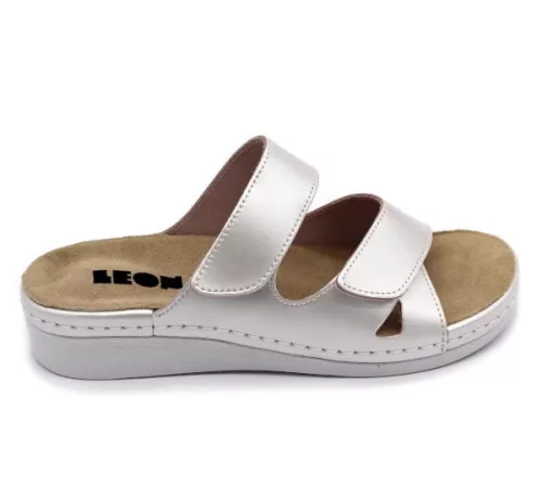 LEON Comfort női bőr papucs 5011