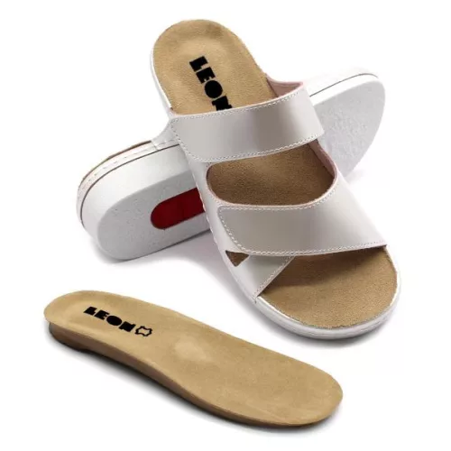 LEON Comfort női bőr papucs 5011