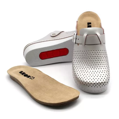 LEON Comfort női bőr klumpa 5001