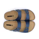 LEON Comfort férfi bőr papucs 703