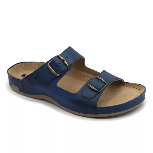 LEON Comfort férfi bőr papucs 703