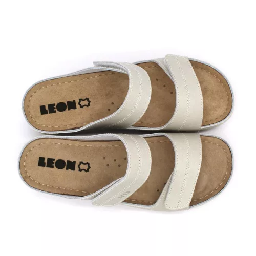 LEON Comfort női bőr papucs 907