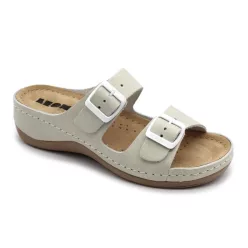 LEON Comfort női bőr papucs 908