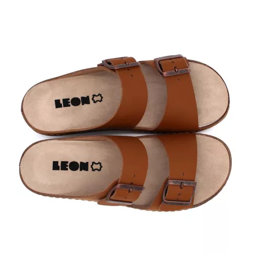 LEON Comfort női bőr papucs 5012