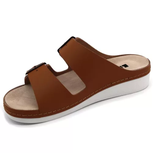 LEON Comfort női bőr papucs 5012