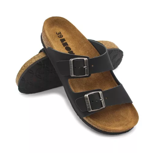 LEON Comfort női bőr papucs 4010
